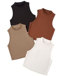 Mock Neck Crop